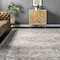 Nuloom Lucille Faded Vintage Medallion Area Rug 4ft 3in x 6ft 3in CFDR10A-406 - alternate 3